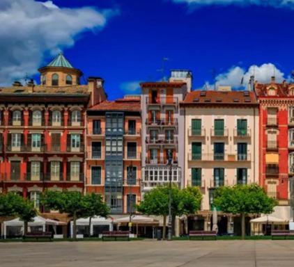 Centro Historico Exterior, Calle Nueva Dos Balcones Памплона Экстерьер фото